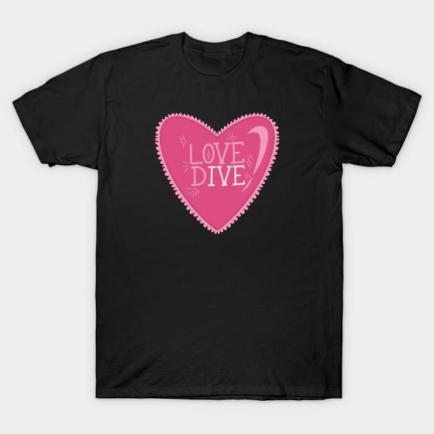 IVE Love Dive Illustration T-Shirt by planetjuniper